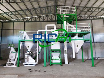 chicken feed pellet plant