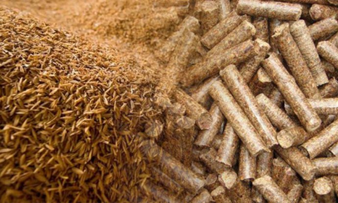 rice husk pellets