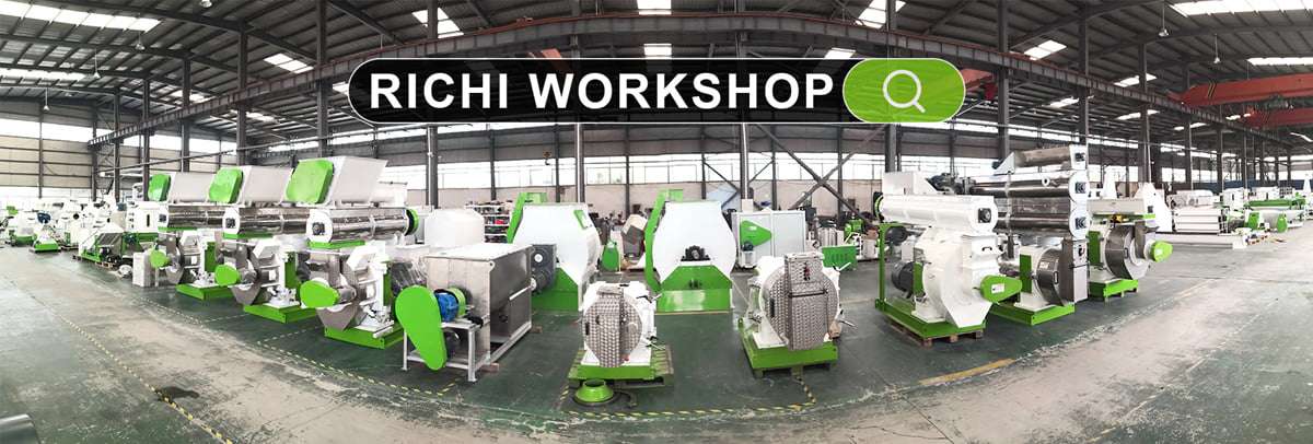 richi workshop for manufacturing coffee  pellet machine