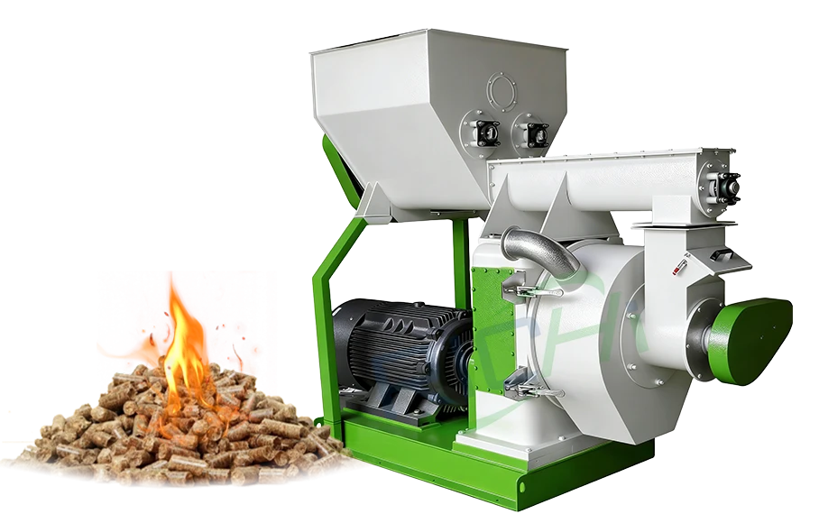 sawdust pellet machine and pellets