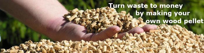 process the wood chips into wood pellets
