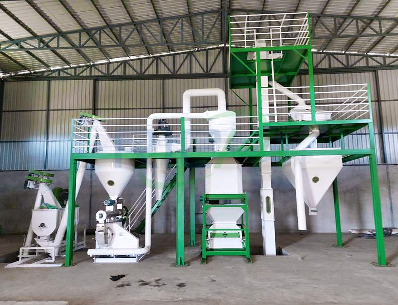 1-2 TH animal feed pellet Manufacturing Plant In Uzbekistan