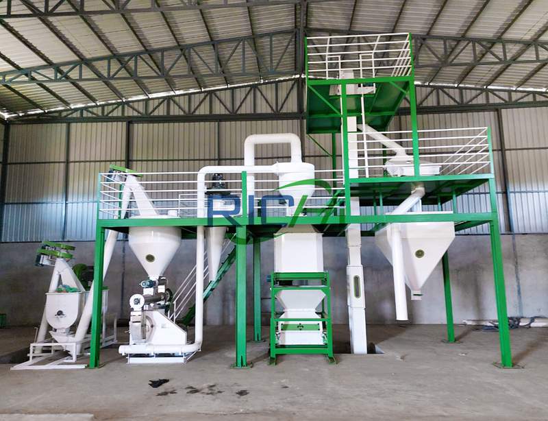 1-2T/H Chicken Powder Feed Making Line Project In Uzbekistan