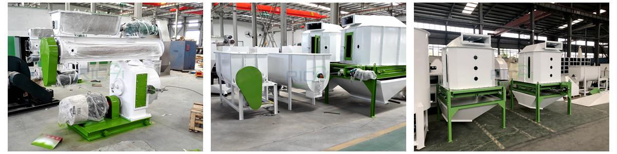main equipment of the 4 T/H feed pellet machine line in Malaysia is: