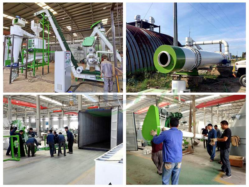 1-2 new technology biomass peanut shell pelleting line project in Canada
