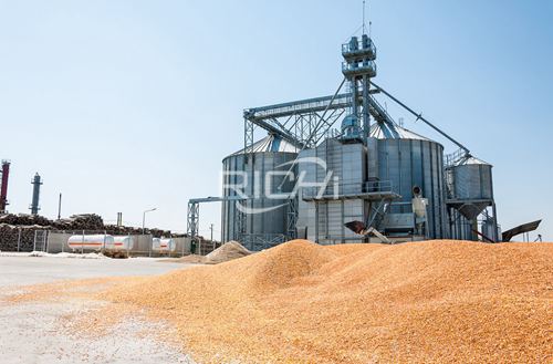 Output of poultry feed pellet plant