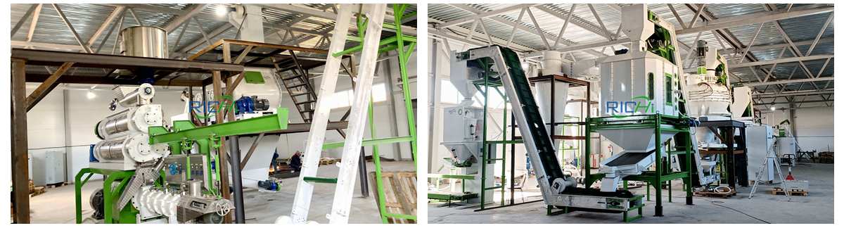 main equipment of the 1TH fish feed Pellet Production Line In Malaysia is