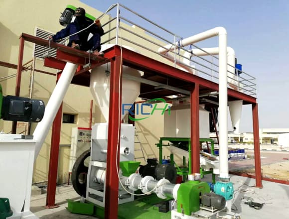 1T/H small floating fish feed production line project