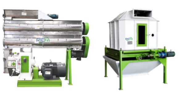 Granulation and cooling section
