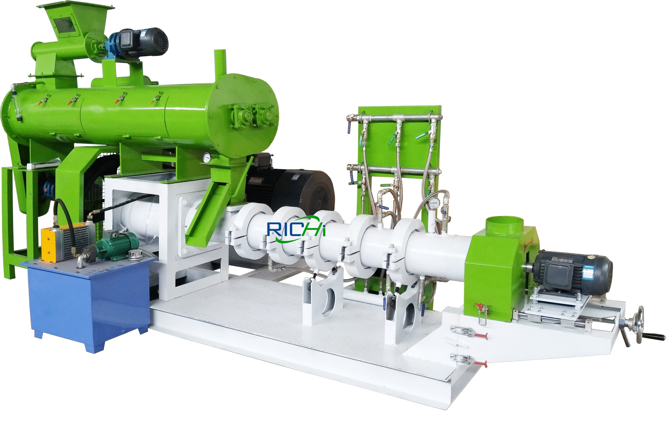 Single screw floating fish feed extruder machine