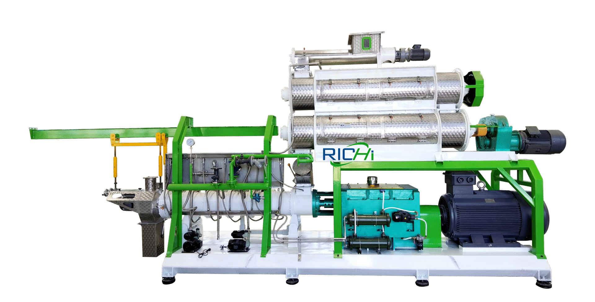 twin-screw floating fish feed puffing machine