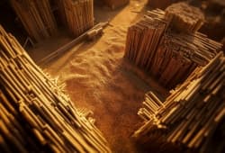 Wood chips and sawdust