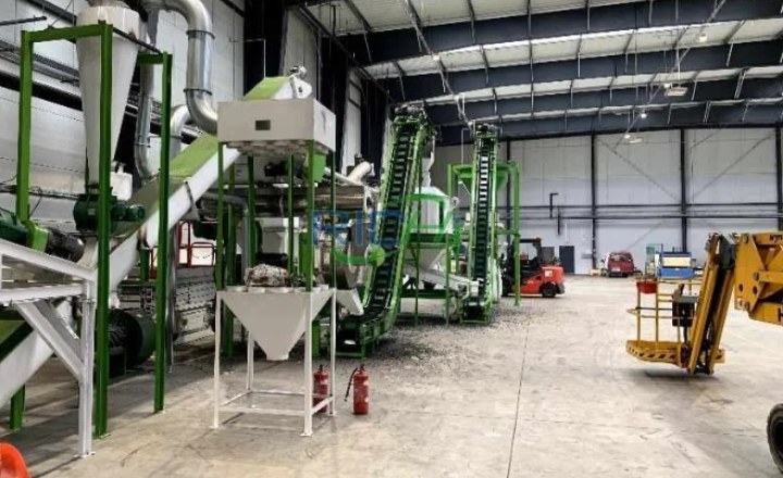 10T/H biomass wood fuel pellet production plant in United States