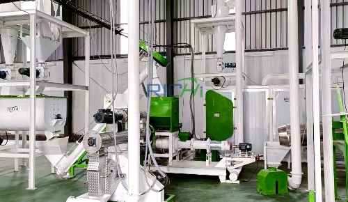 Malaysia 1 ton/hour dry fish feed pellet machine project