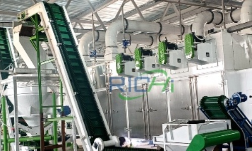 Uzbekistan 1-1.5 tons/hour dry fish feed production line