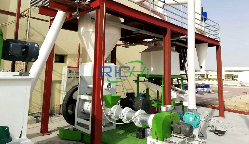 1 ton/hour dry fish feed production line in the United States