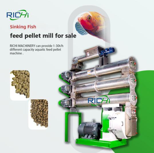 Working principle of sinking fish feed machine