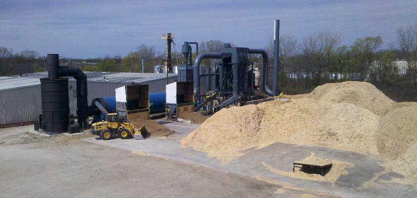 Canada 8 t/h wood dryer project