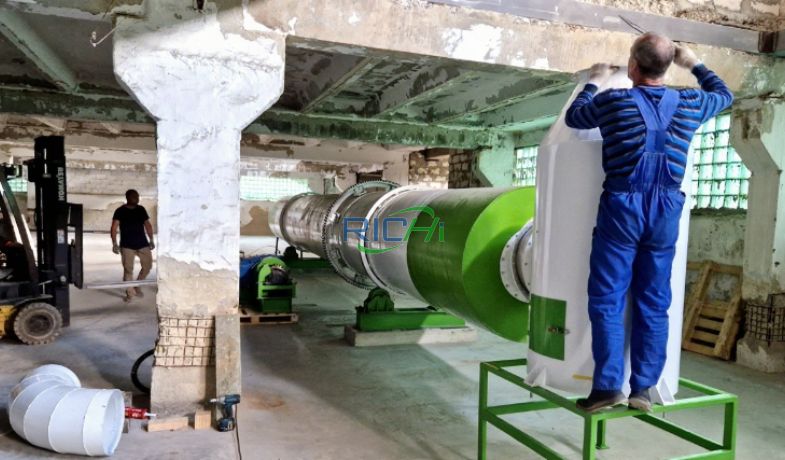 German forestry waste organic fertilizer pellet drying system