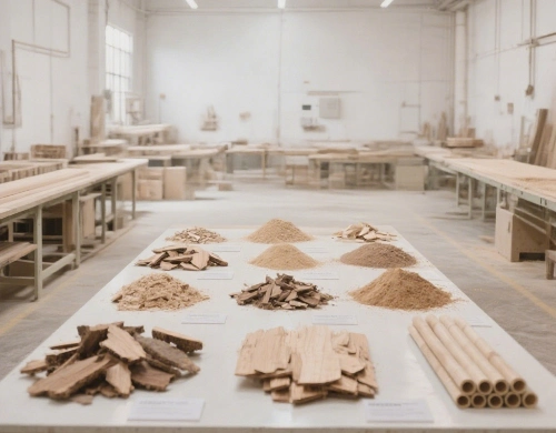 Wood Chips and Bamboo Materials