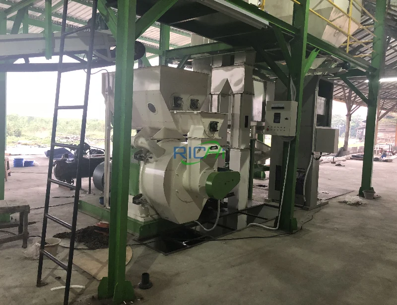 5-6T/H poultry manure Pellet Making Line for sale France