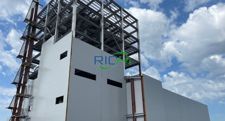 20 t/h Poultry and Ruminant Mixed feed mill plant for sale Russia