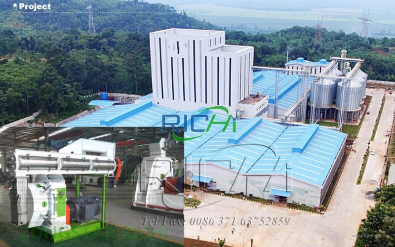 20-30T/H complete chicken feed machine price range:$550,000-$720,000