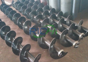 Blades of screw conveyor