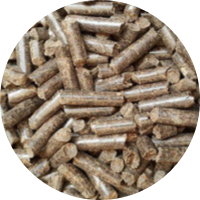 Palm shell pellets