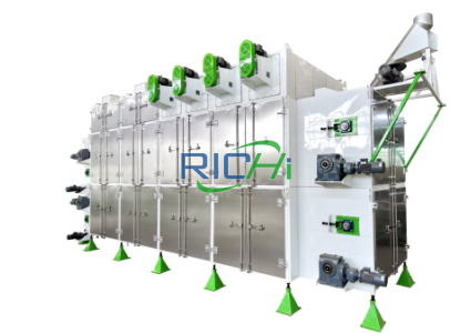 Fish feed belt dryer