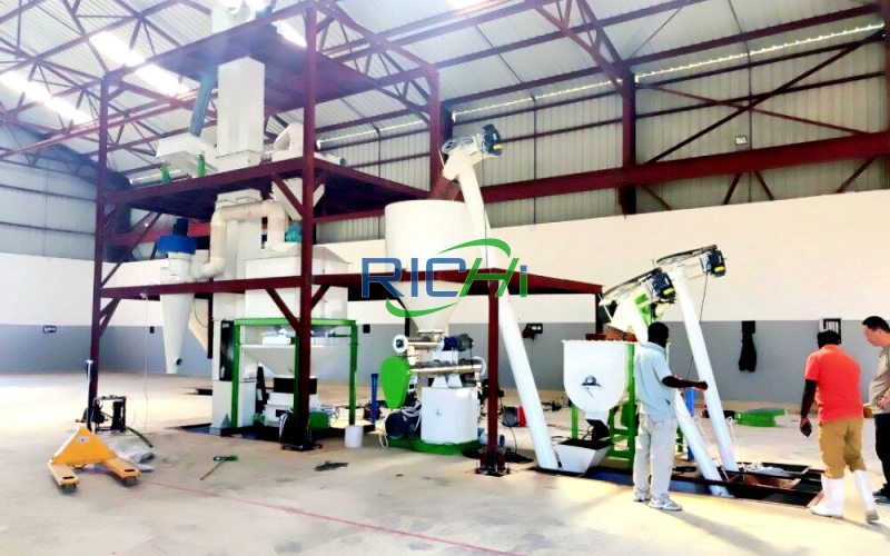 3-4T/H Poultry feed pellet plant