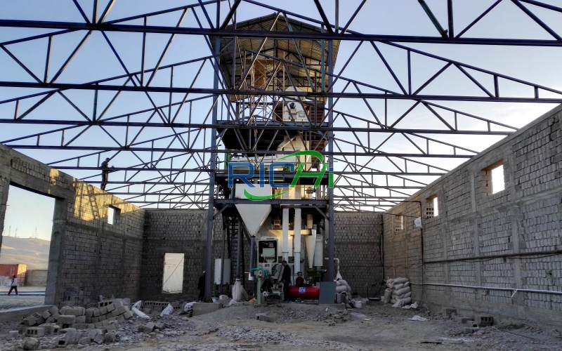 3-5T/H Poultry Feed Pellet mill Plant In Uzbekistan