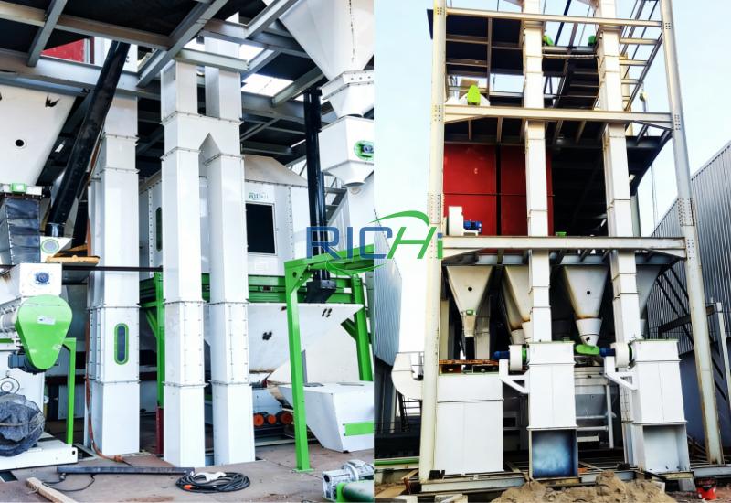 Overall appearance of the animal feed mill plant