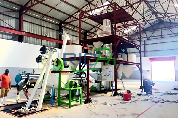 1–2 th Poultry Powder and Pellet Feed Production Line in Algeria