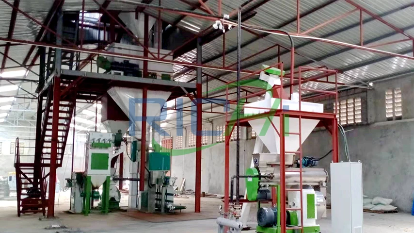 3-5 T/H Pellet Mill in Tanzania Mesh and Pellet Processing Line