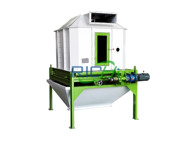 green and white counterflow granular cooler
