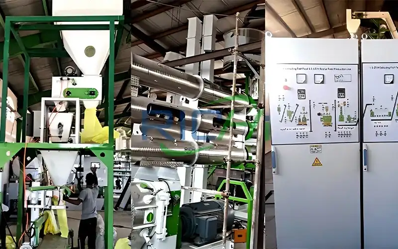 1.5-2 tph Shrimp Feed Pellet Machine in Indonesia