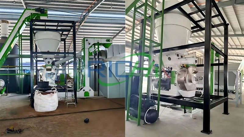 5-6 टन प्रति घंटे की लकड़ी चिप पेलेट मशीन बिक्री के लिए सिंगापुर