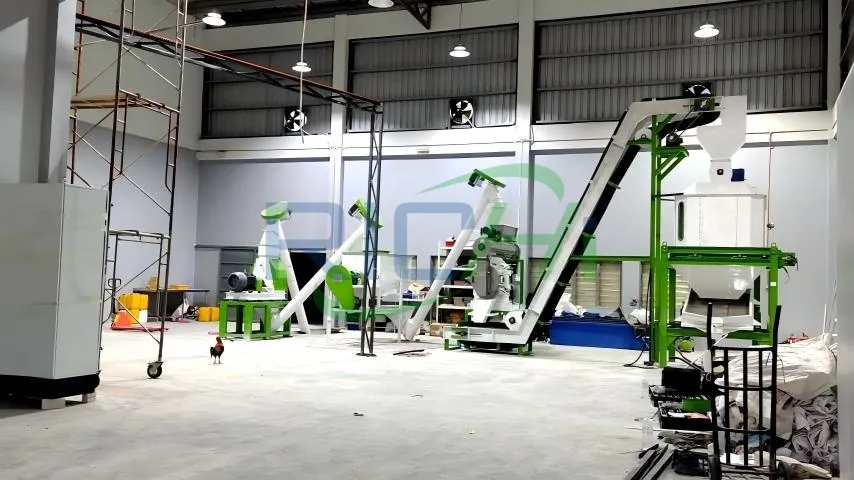 3-4 टन प्रति घंटे सूअर के चारे के लिए पेललेट प्रेस, यूके में बिक्री के लिए