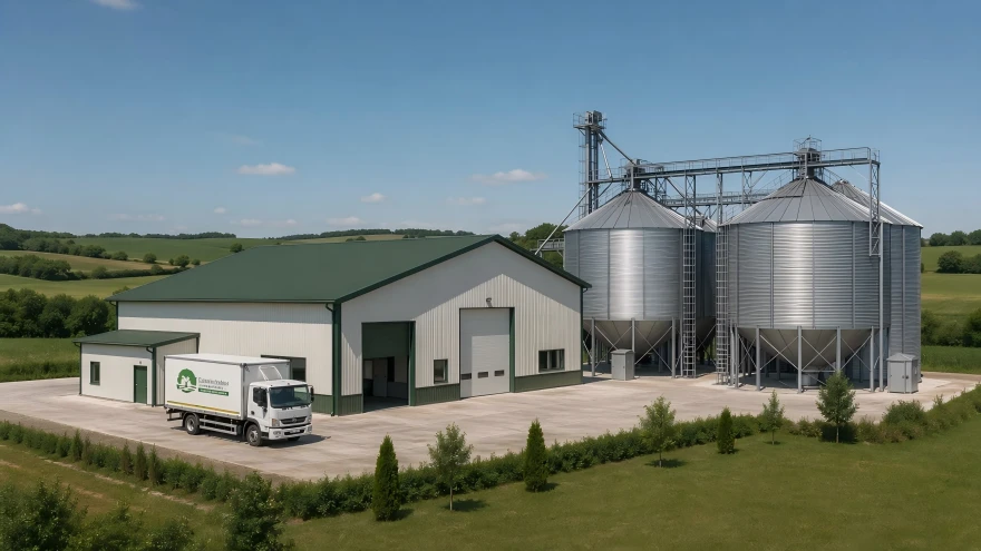 small feed mill on the field