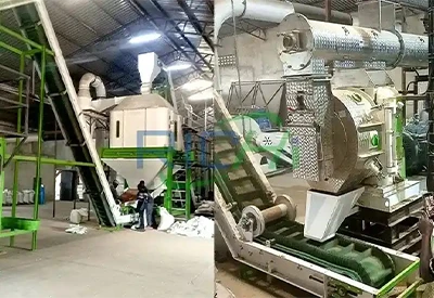 دستگاه پلتسازی خوراک دام ۵–۶ تن در ساعت برای فروش در برزیل