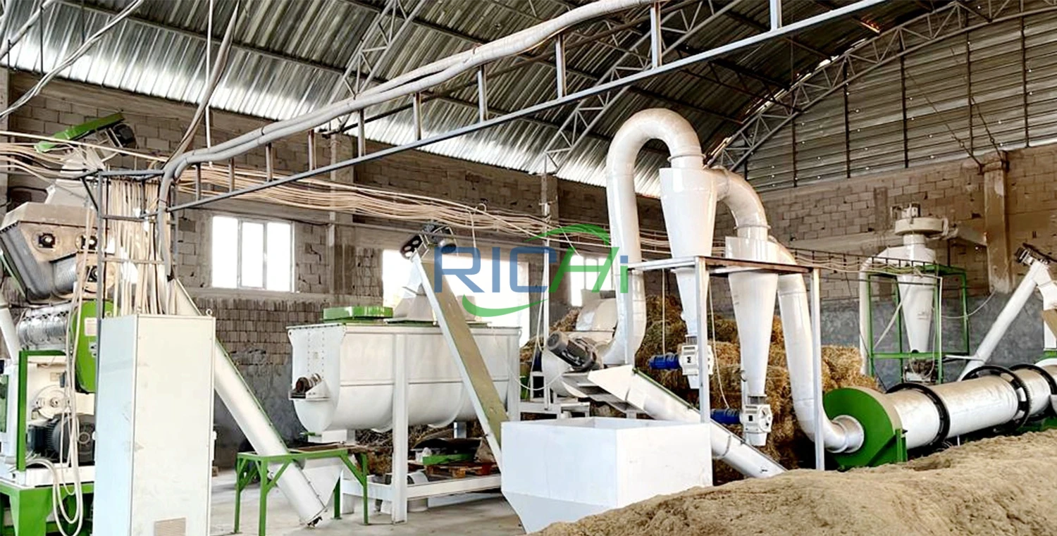 1-2 T/H Straw Pellet Production line in Uzbekistan