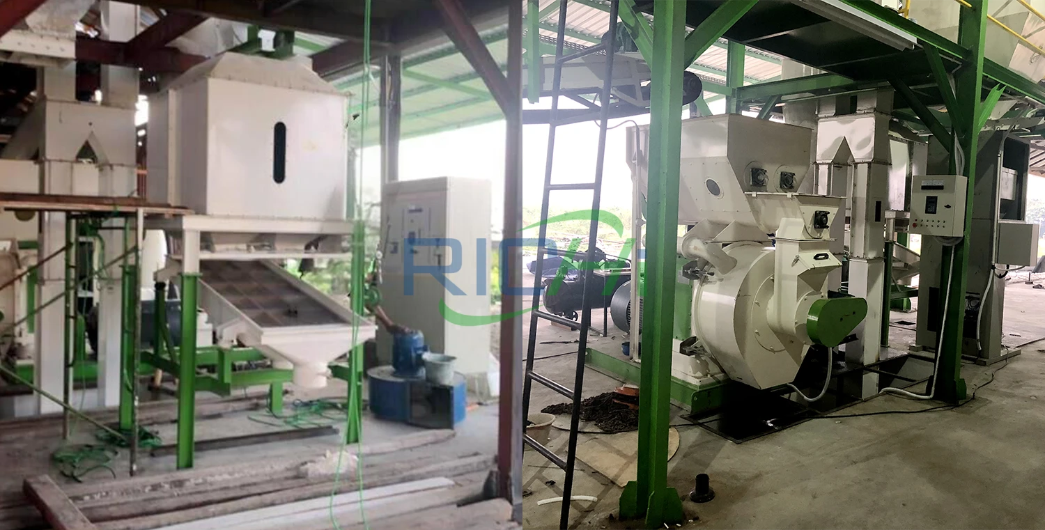 Peralatan pembuatan pelet kotoran ayam berkapasitas 2–3 ton per jam di Kanada