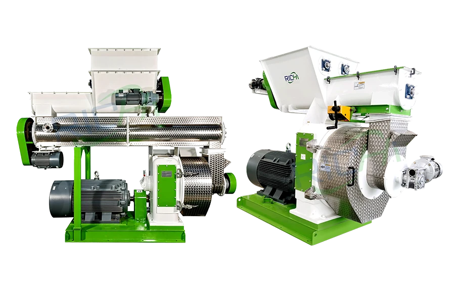 two straw pellet machines
