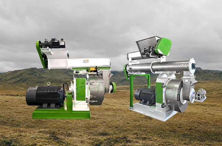 two straw pellet mills