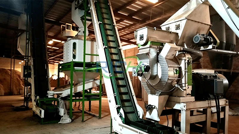 Fábrica de pellets de biomassa na Turquia