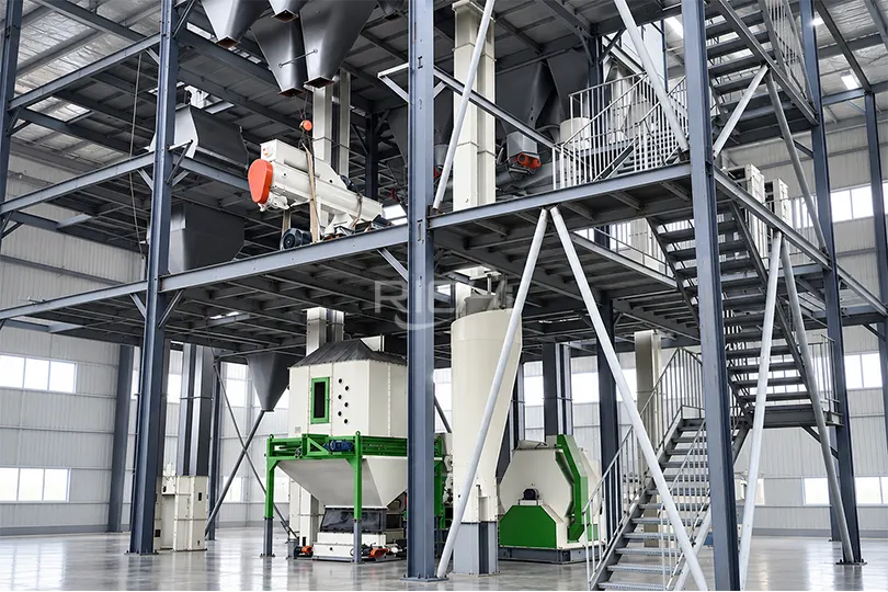 30-33 T/H Chicken Feed Pellet Making Machine in Portugal