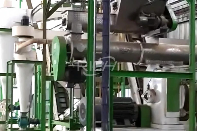 Argentine : machine à granulés de paille d'une capacité de 2,8 à 3 T/h pour l'alimentation du bétail
