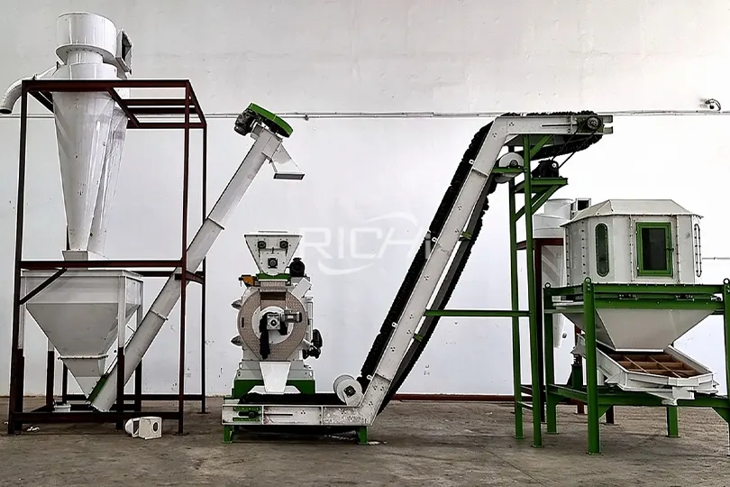 Máquina de peletización de hojas de 0,2-0,3 T/h en Alemania